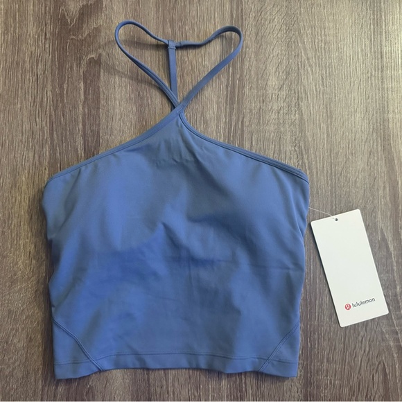 New with tags lululemon Align T-Strap Tank Top
Light Support, size 4. Oasis Blue - Picture 11 of 11